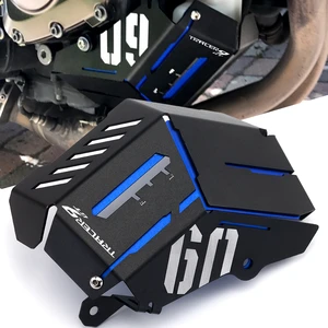 Motorcycle Radiator Water Coolant Resevoir Tank Guard Cover Frame Fairing Protector For Yamaha TRACER 9 GT TRACER 9GT 2021 2022