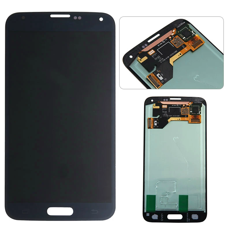 Супер AMOLED Замена для Samsung GALAXY S5 G900 G900F ЖК-дисплей сенсорный экран дигитайзер