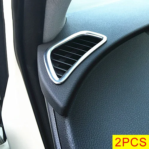 Cubierta embellecedora de ventilación delantera para salpicadero Interior, cromada mate, para Toyota Prius Prime PHV 2016-2020 2021