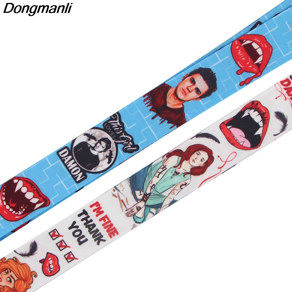 

P5699 Dongmanli Vampire Halloween Lanyard For Keychain ID Card Pass Gym Mobile Phone USB Badge Key Ring Holder Neck Straps