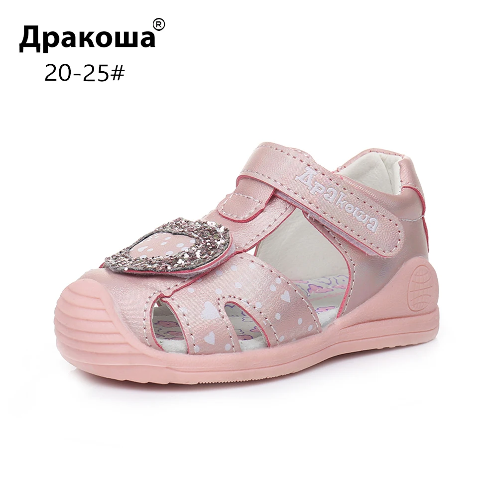 Детские сандалии Apakowa на липучке для начинающих ходить детей с закрытым носком
