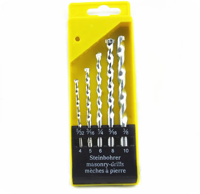 

Ударное сверло для твист, Цементное сверло для стен, 5 шт./компл., высококачественное сверло для каменной кладки из вольфрамовой стали
