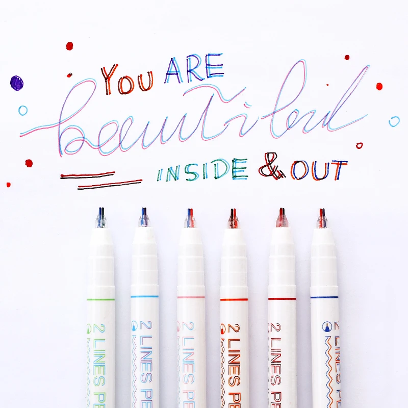 Искусственные Двойные милые ручки для книг журналов рисования канцелярские