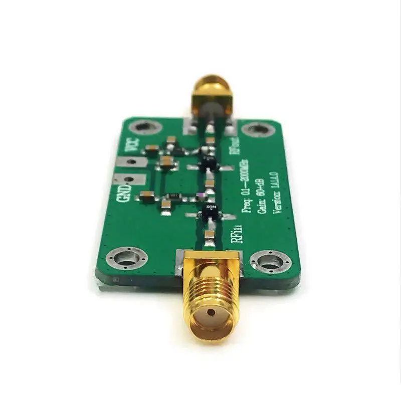 Новый 0 1-2000 МГц усиление 60 дБ широкополосный усилитель РЧ модуль LNA плата 1 ~ 2 ГГц |