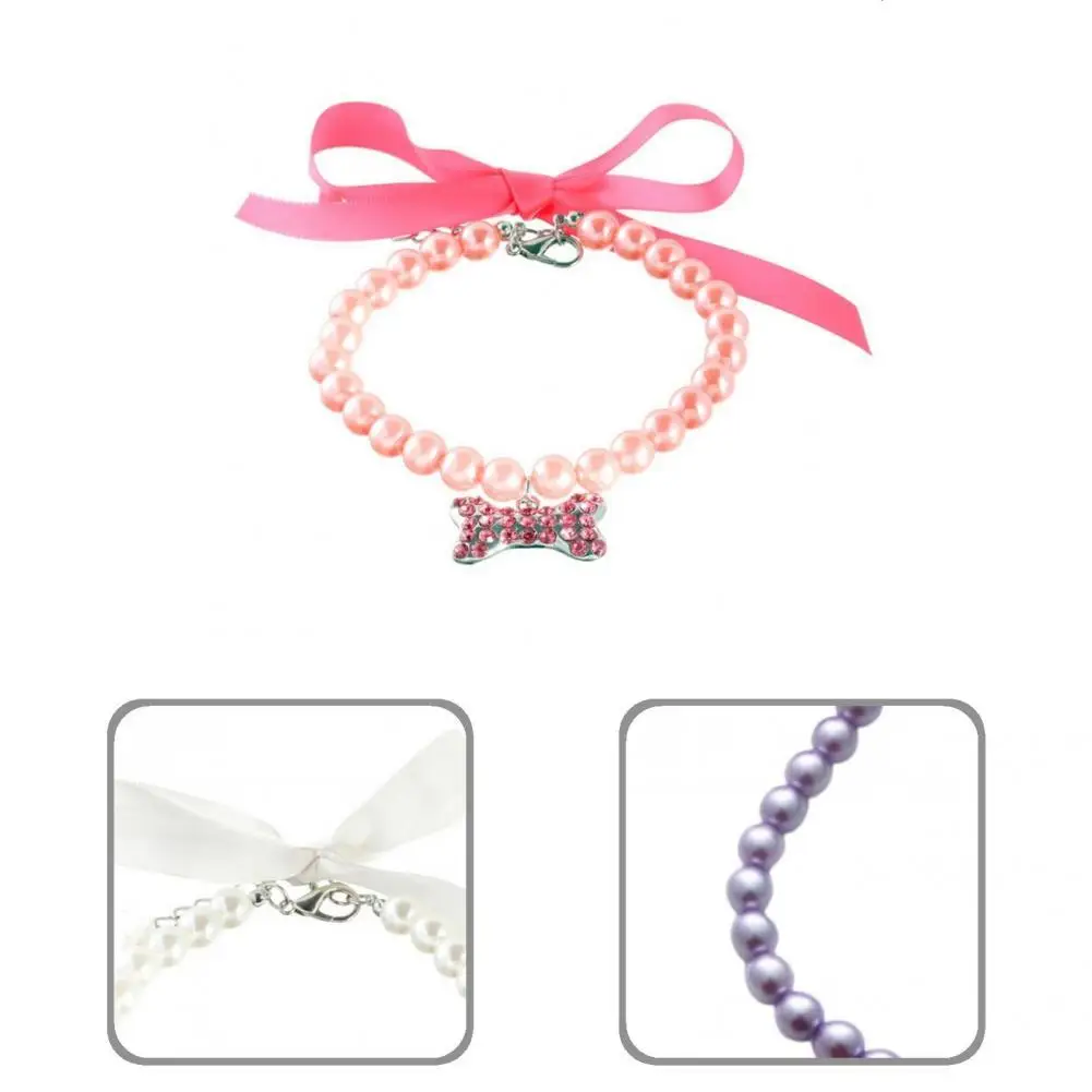 

Ожерелье для щенка, отличное ожерелье в виде банта, ошейник для домашнего питомца, ювелирные изделия, ожерелье для домашнего питомца не вызы...