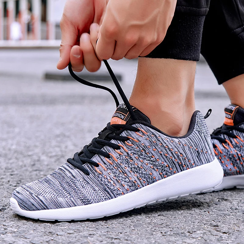 2019 Hot Sneakers Men Running Shoes Breathable Casual Unisex Walking zapatos hombre Big Size 38-46 | Обувь