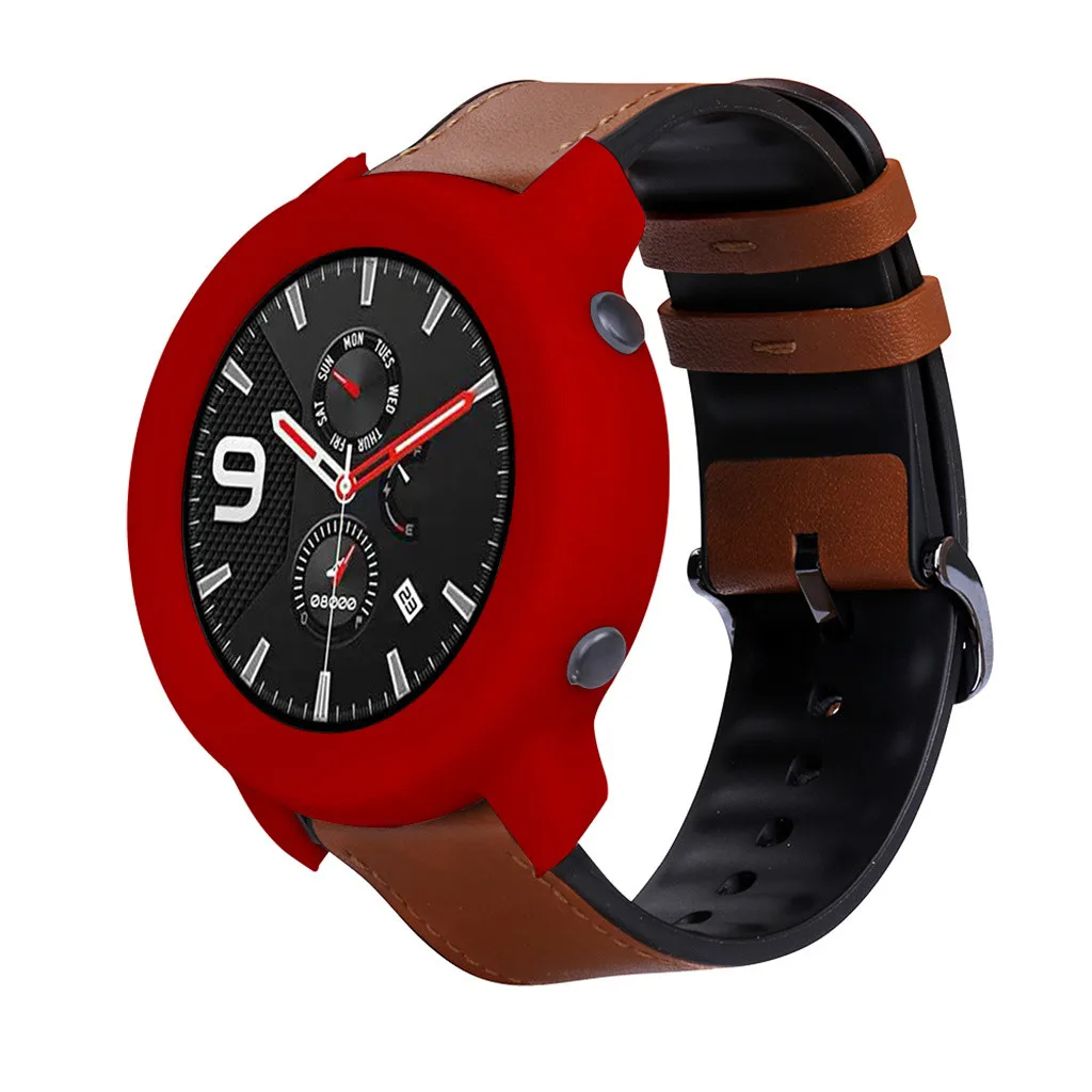 Для Huami AMAZFIT GTR 47 мм мягкий полный чехол оболочка силиконовая рамка защитные Смарт часы носимые Аксессуары#810