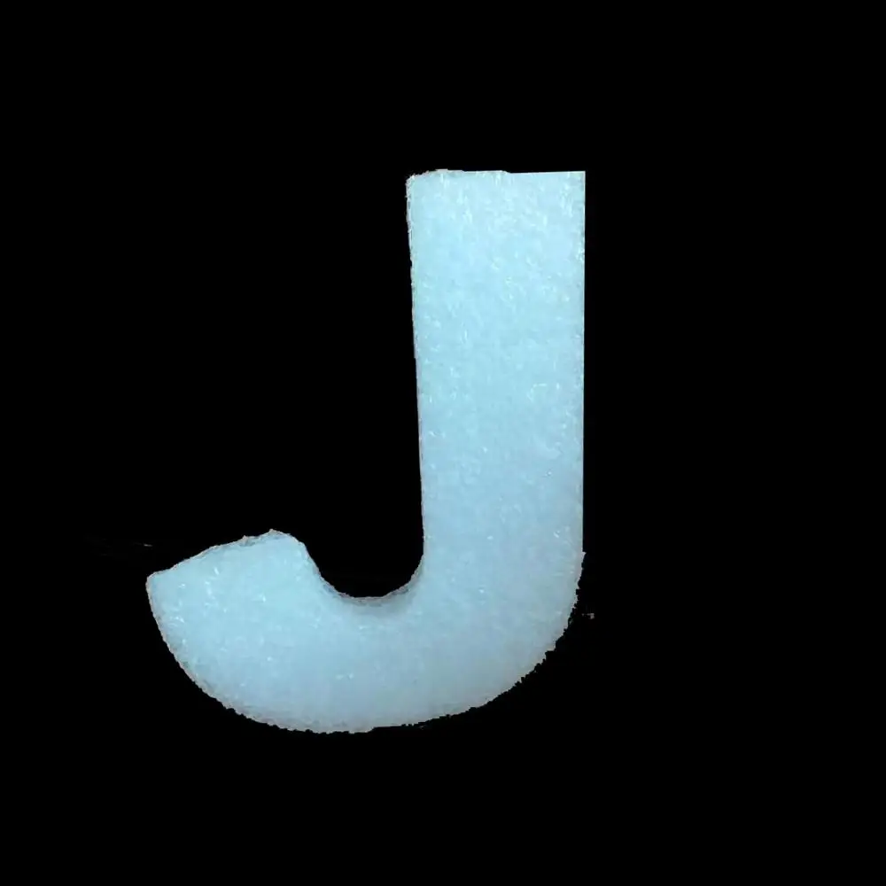WHITE J Креативные 30 см большие пенопластовые буквы слова DIY белая губка A-Z 26 слов Искусство ремесло ювелирные изделия дисплей инструмент Алфавит имя письмо комбайн - Цвет: WHITE J