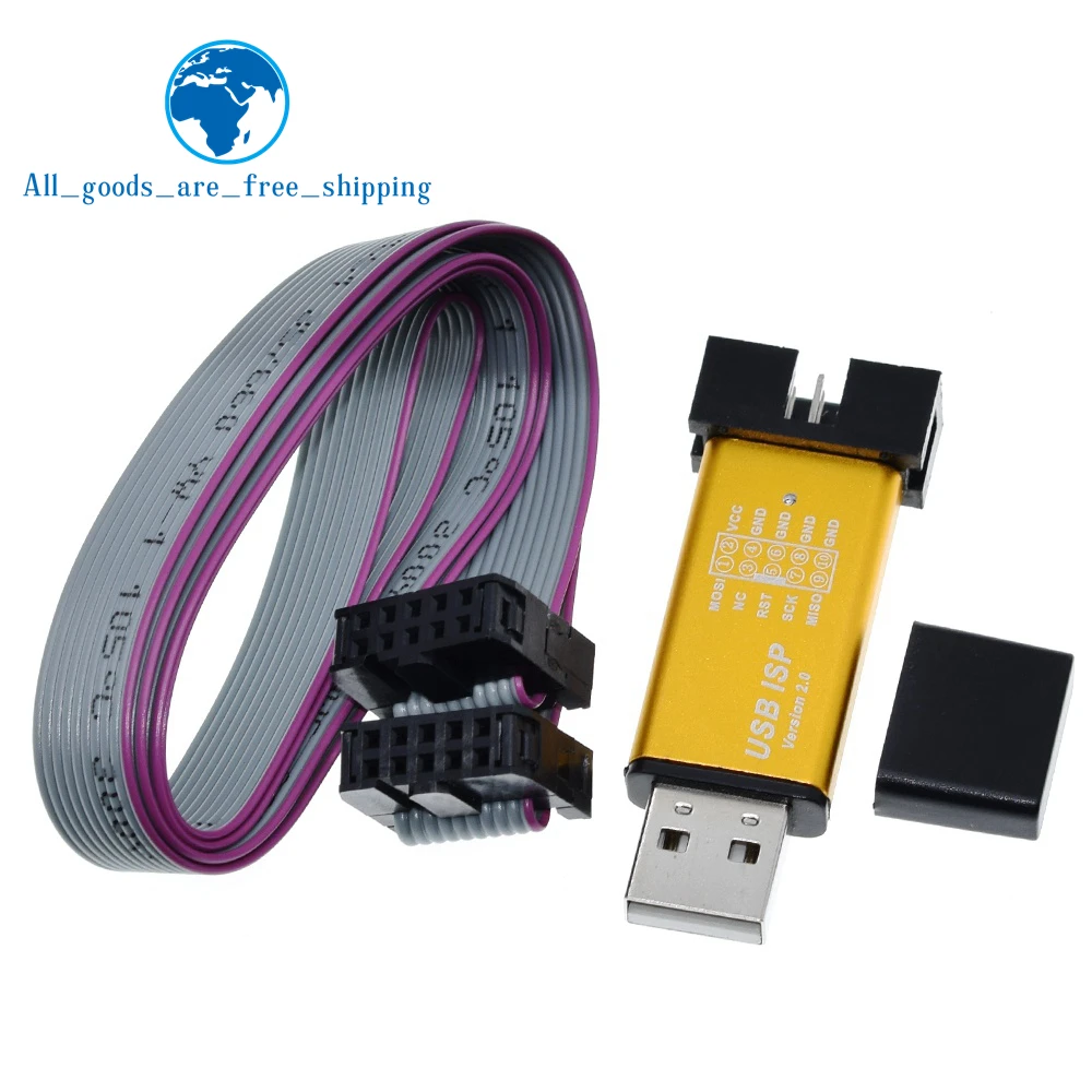 USBASP USBISP ISP программатор загрузчик для Arduino 51 ATMEL AVR с поддержкой 64 бит Win7 и 32 Win98 WinMe