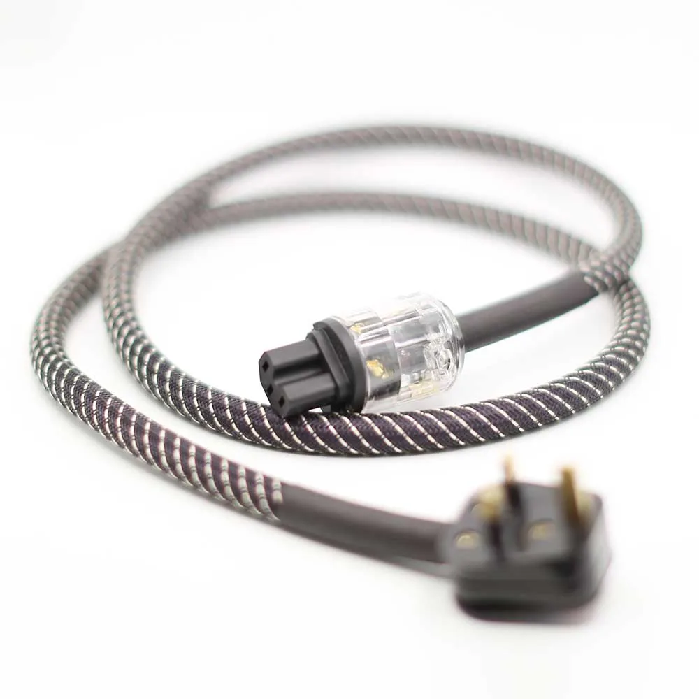 Audiocrast P111 OCC посеребренный UK аудио кабель питания сетевой шнур Кабель с разъемом