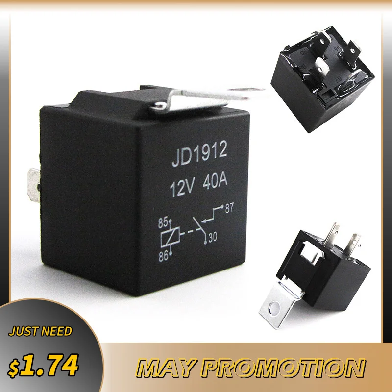 Автомобильные реле водонепроницаемые автомобильные 4 или 5 контактов 40 А DC 12 В/24 В