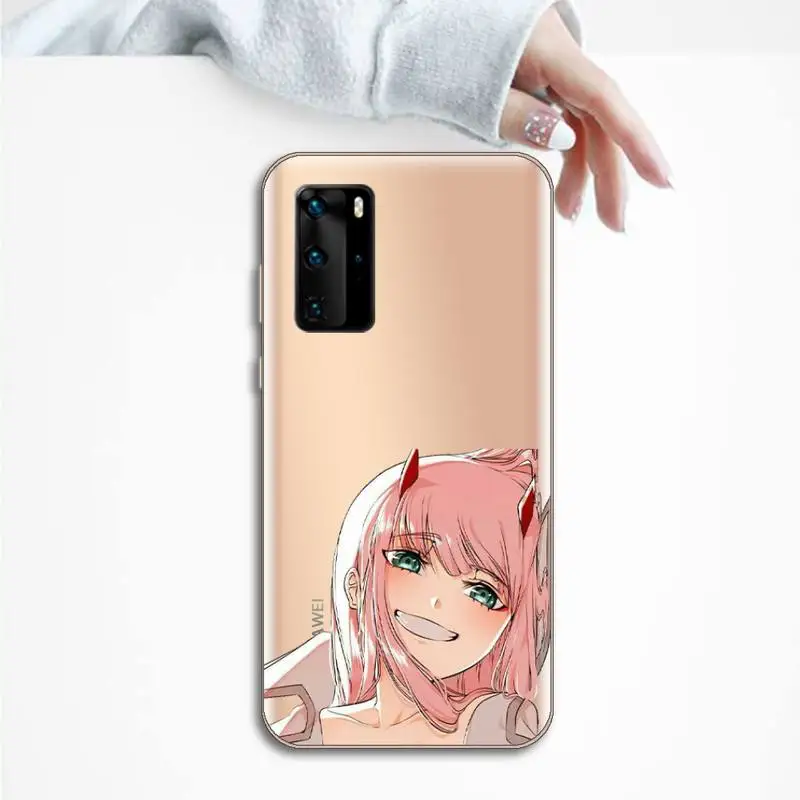 

Zero Two Darling in the FranXX luxury Fashion Phone Case funda Transparent for Huawei P honor 8 10i 20 30 40 smart 2019