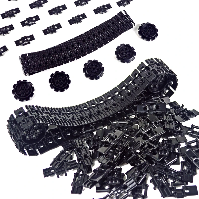 88323 Chain Bricks Link Tire gear wheels Technical Parts Truck tank Track Treads Technology accessory Model 3711 Building Blocks | Игрушки и