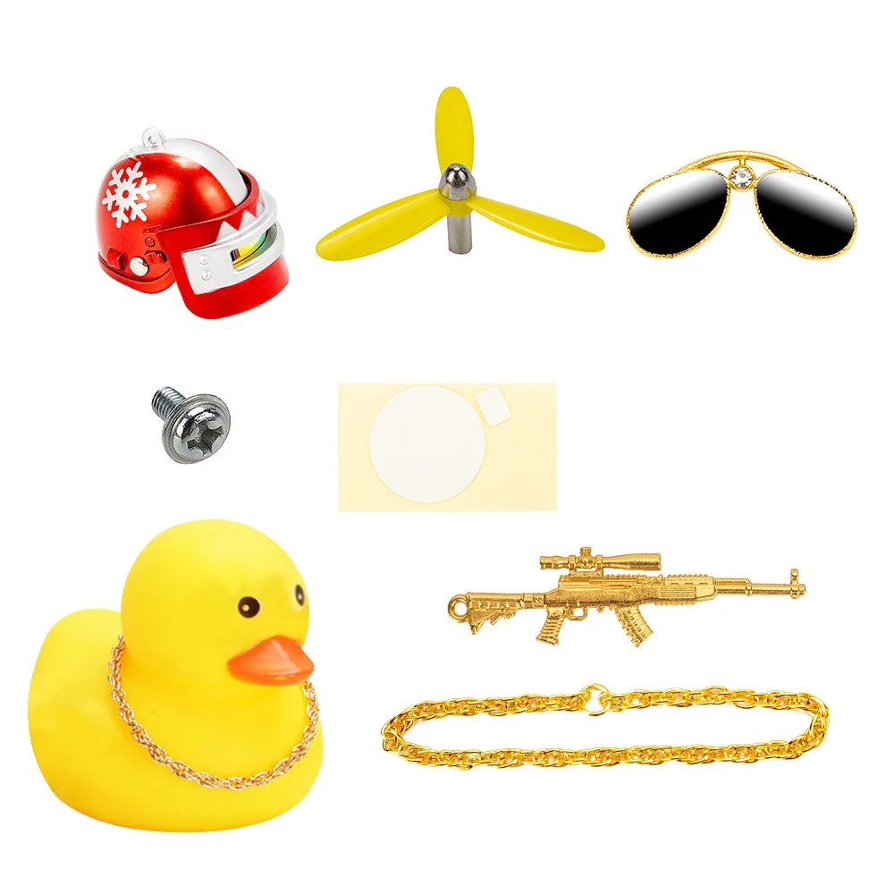 Забавная ветрозащитная желтая утка с уровнем 3 шлем украшения для интерьера