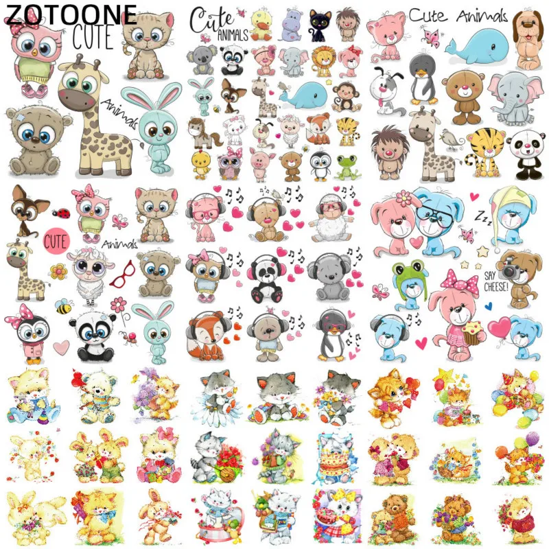 

ZOTOONE Stranger Things Cartoon Cute Animal Iron on Patches for Children T-shirt Diy Patch Stickers Heat Transfers for Clothes G