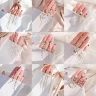 Модные длинные висячие серьги с кисточками, металлические серьги-подвески, квадратные изысканные женские свадебные украшения