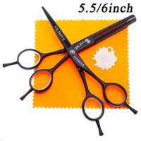 vicmove 5 56 hair scissors professional hairdressing scissors set cuttingthinning salon barber shears silver and black