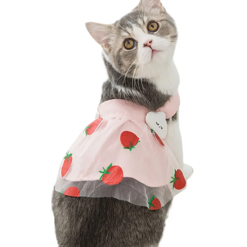 

Summer Dress for Dog Sweetly Princess Puppy Cat Wedding Skirt Clothing Chihuahua Teddy Dog Dresses Pet Dogs Apparel Clothes