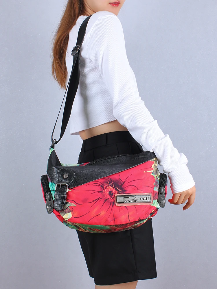 Женские сумочки женские сумки через плечо с цветочным принтом сумки-мессенджеры