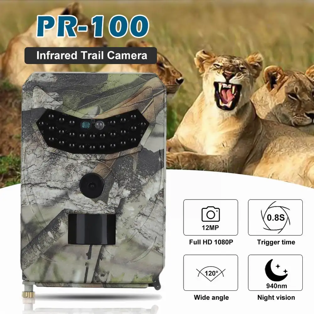 Камера Trail 12MP 1080P 26 шт. Инфракрасные светодиоды 940nm охотничья камера IP56