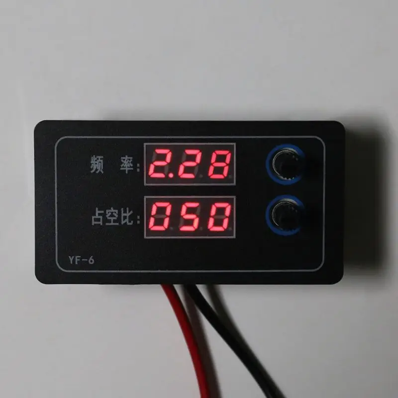 

Signal Generator PWM Pulse Adjustable Frequency Duty Cycle Square Wave 1-100KHz 3.3-20V Driver Module