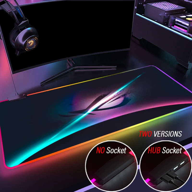 

Прочный игровой коврик для мыши Asus с RGB Подсветкой