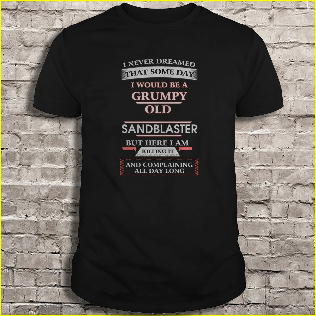 Мужская футболка я никогда не мечтал что однажды буду сердитым старым песчаным