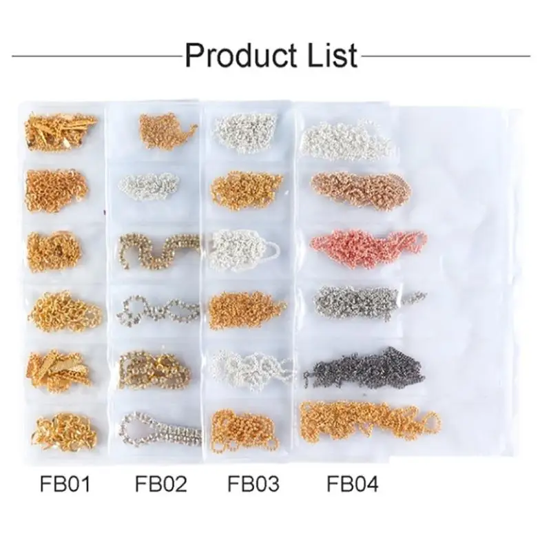 6 шт. Модные накладные ногти сделай сам Типсы для дизайна ногтей металлические