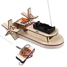 Деревянный пульт дистанционного управления лодка игрушка ручной работы DIY сборка деревянные лодки головоломка для студентов науки технологии производство подарочные игрушки
