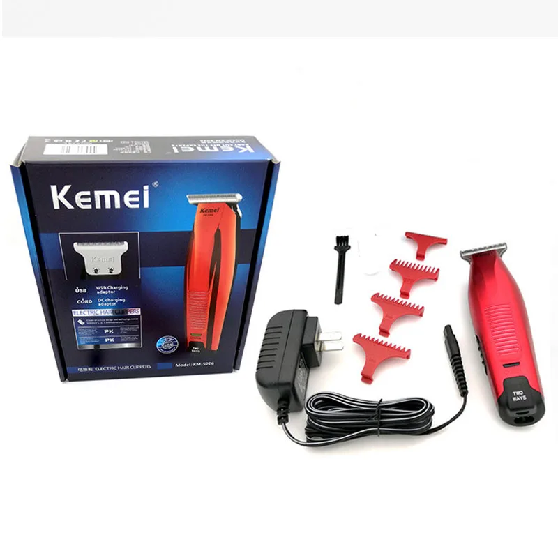 

kemei Hair Trimmer Oil Head Electric Hair Clipper T-head Hair Beard Trimmer Shaver Hair Cutter Electric Haircut Machine KM-5026