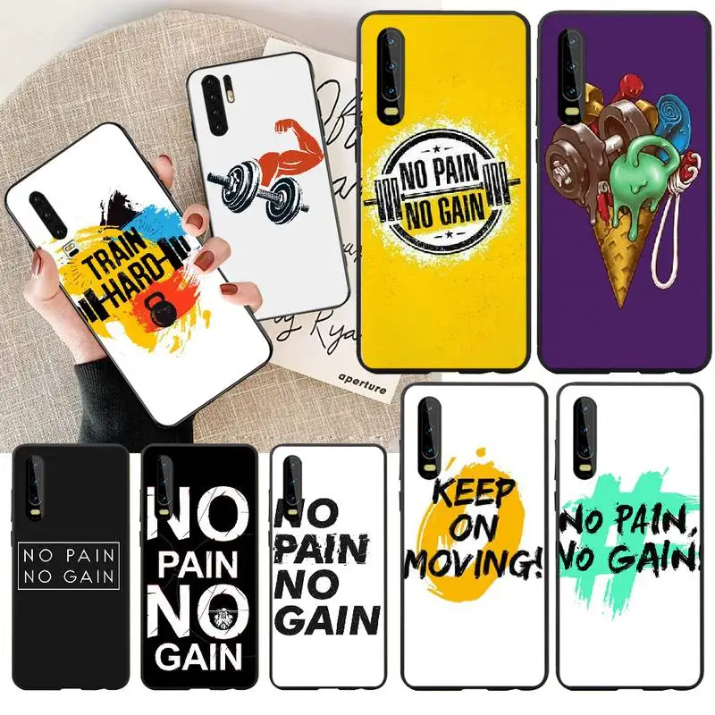 NBDRUICAI без боли усиления тренажерный зал фитнес телефон чехол для Huawei P30 P20 P10 P9 P8 Mate