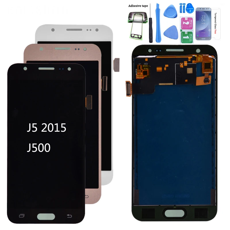 J500 ЖК дисплей для Samsung GALAXY J5 J500F J500FN J500M J500H 2015 с кодирующий преобразователь