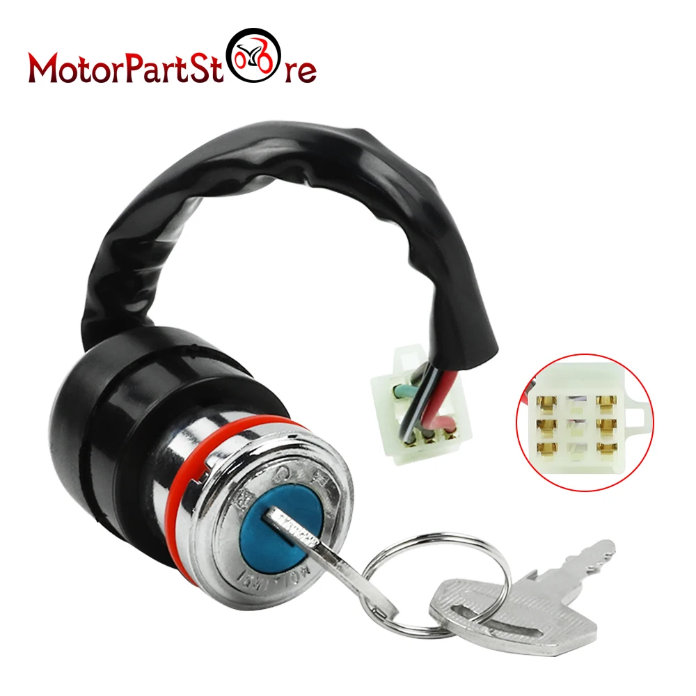 6-проводной ключ зажигания для 50 куб. См 70 90 110 125 Kazuma Meerkat Falcon ATV Quad Taotao Кроссовый