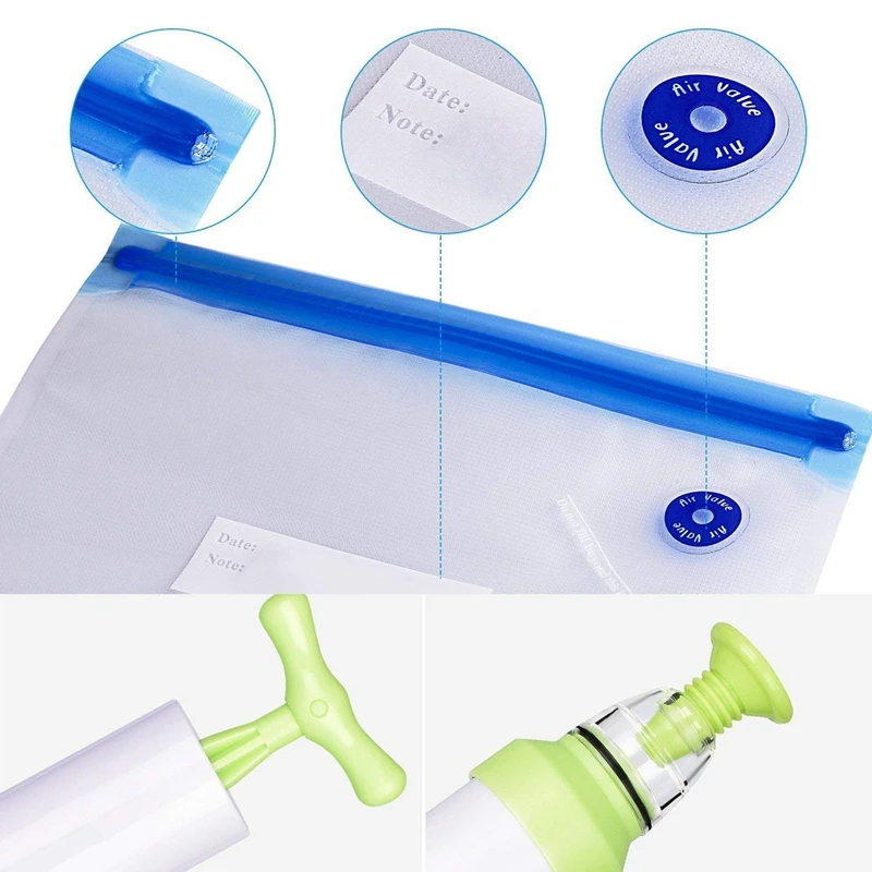 Sous-Vide Bags Essentials Kit for Anova Cooker Reusable Food Storage Freezer and Water Cooking 10 Vacuum Sealed with | Дом и сад