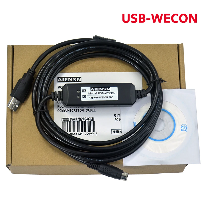 Применимый USB-WECON Wecon LX1S LX3V LX3VP LX3VELX3VM ПЛК серии скачать кабель для передачи данных |