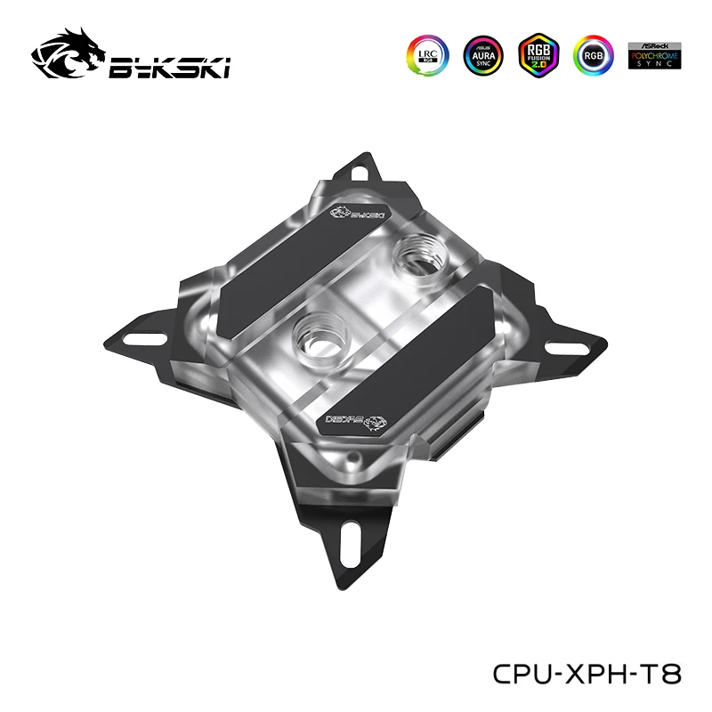 Водяной блок для процессора BYKSKI INTEL LGA 1150 1151 1155 1156 X99 X299 платформа ASUS MSI AURA + 12 В RGB 5 ARGB