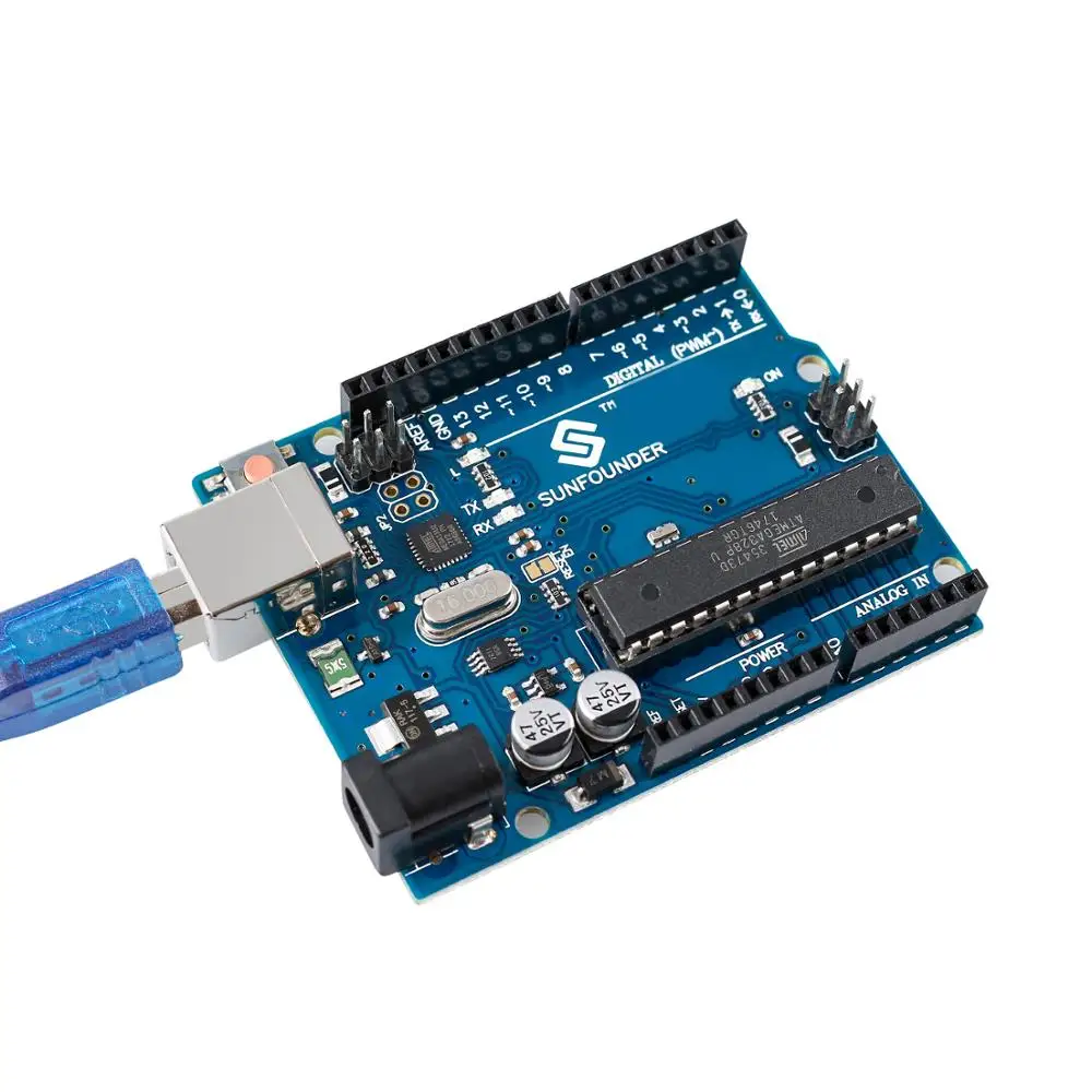 SunFounder Uno R3 для Arduino ATMEGA328P ATMEGA16U2|board shirt|board bagboard package |