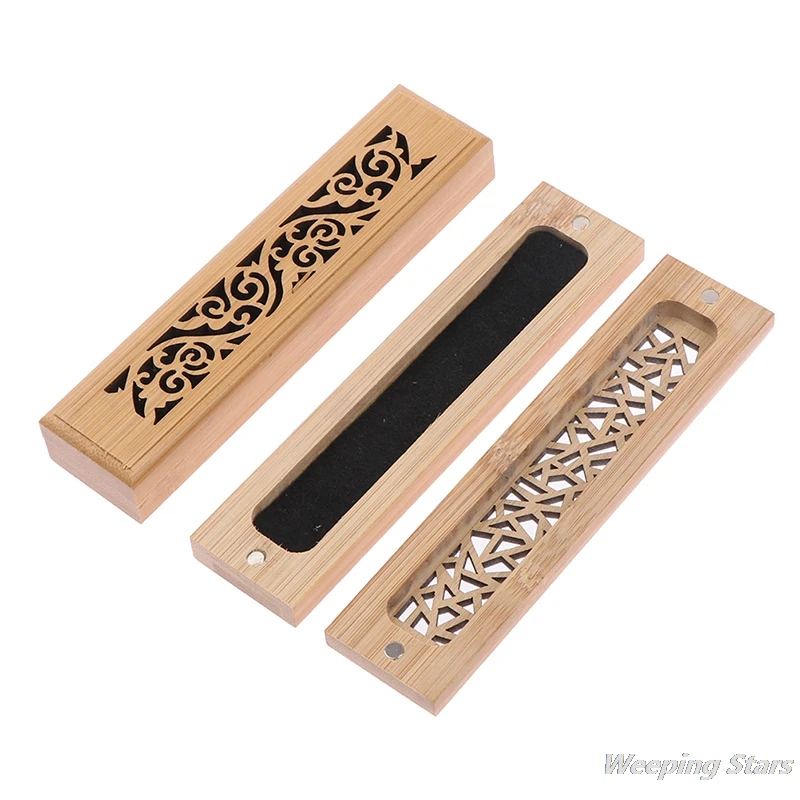1Pc Bamboo Wood Pan Incense Sandalwood Box Burning Joss Insence Burner Ash Catcher | Дом и сад
