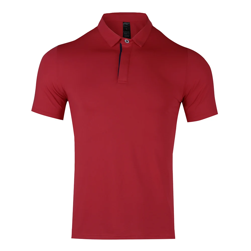 Lightweight Breathable Golf Wear Team Outdoor Sports Shirt Quick Dry Men's Golf Short Sleeve Shirt Summer Casual Lapel T-Shirt