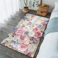 fresh flowers area rug 3d all over printed non slip mat dining room living room soft bedroom carpet 02