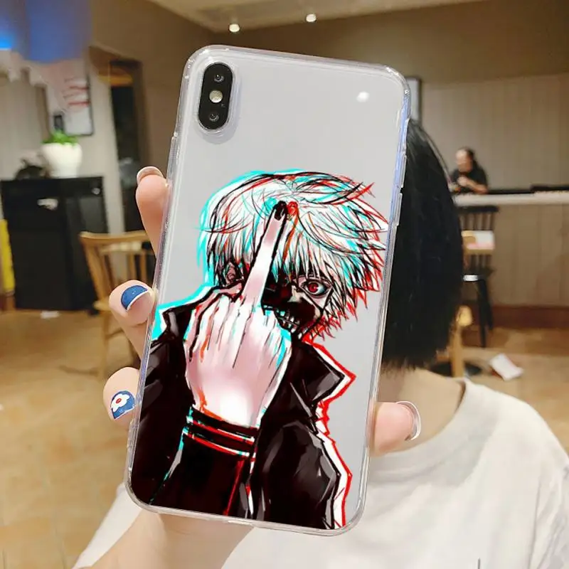 

Tokyo Ghoul Kaneki Ken Phone Case Transparent soft For iphone 5 5s 5c se 6 6s 7 8 11 12 plus mini x xs xr pro max