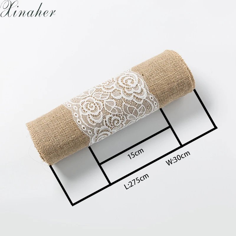 Натуральный в декорированном мешковиной горшке Настольная дорожка отличный