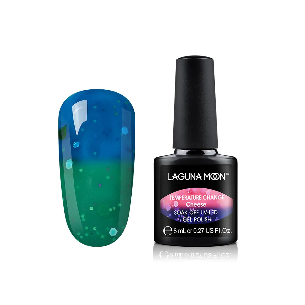 Lagunamoon 8ml Cheese Change Color UV Gel Nail Polish Temperature Change Color Soak Off Nail Art Varnish Gellak Hybrid Lacquer - Цвет: 27