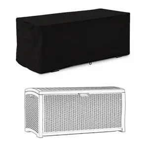 Патио Палуба Коробка крышка сумка для наружного хранения Контейнер крышка для наружного сада большой палубы коробки защитный чехол