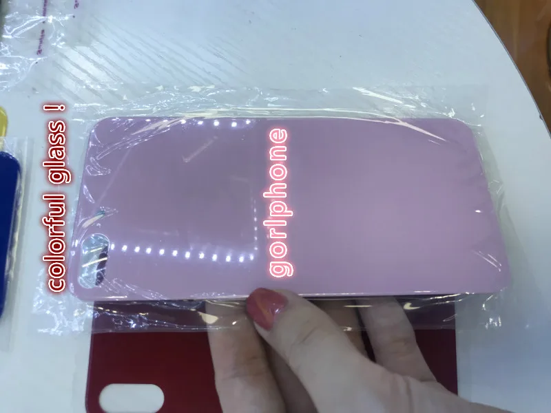 Для iPhone x крышка батареи задняя дверь стекло Корпус Замена задняя стекло красный синий желтый розовый цвет задняя стекло