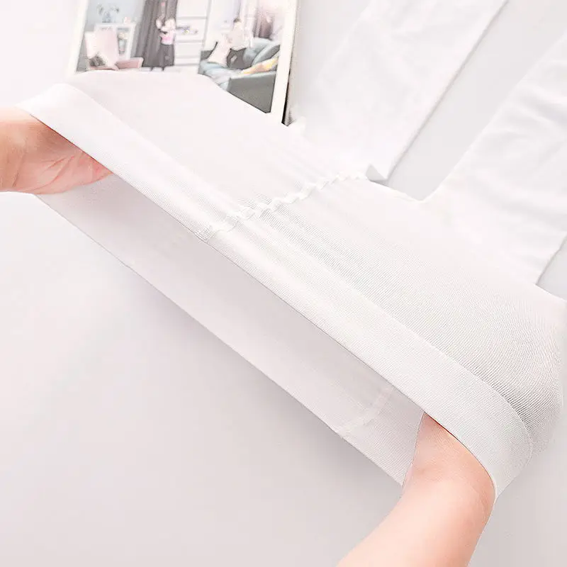 Medias de Ballet de terciopelo para ni&ntilde;as, medias el&aacute;sticas de verano para beb&eacute;s y ni&ntilde;os peque&ntilde;os, pantimedias c&oacute;modas de color blanco puro-4
