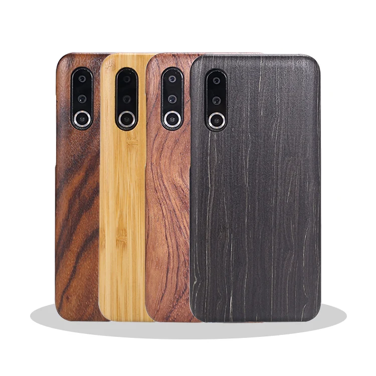 Тонкий чехол-накладка для Meizu 16 s/16XS из орехового дерева, дерева розового дерева, красного дерева