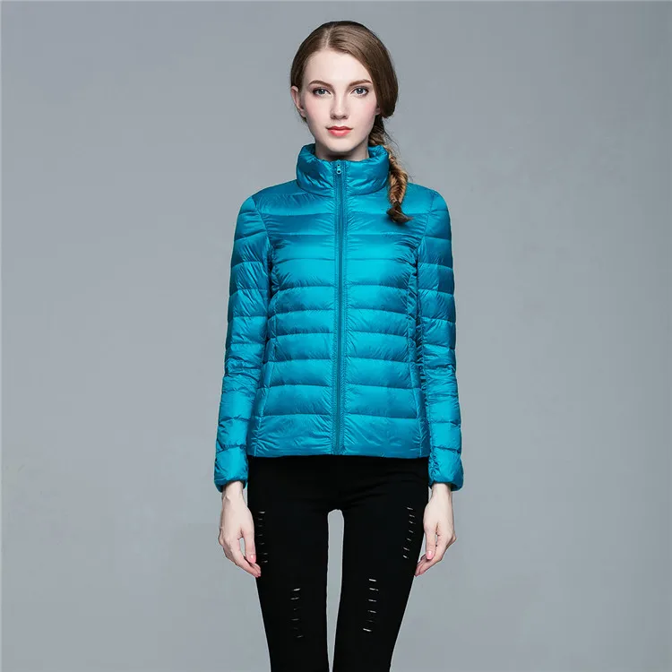 2018 осень и зима новый стиль тонкий пуховик женская короткая приталенная куртка
