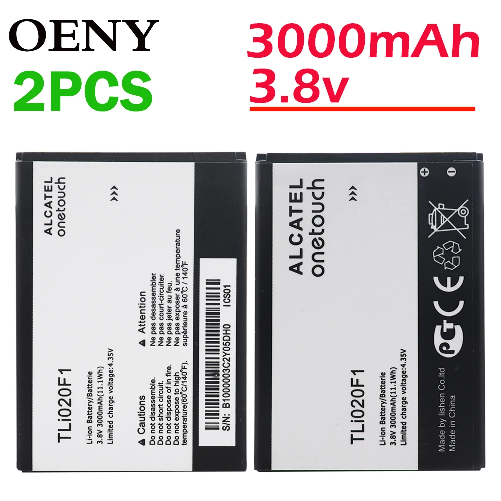 2 шт. 100% новый высококачественный аккумулятор для мобильного телефона TLi020F1 TLi020F2