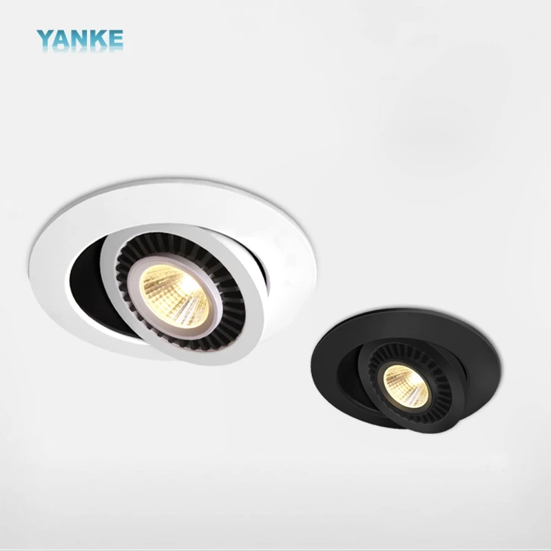 Точечный светильник с регулируемой яркостью светодиодный встраиваемый вниз